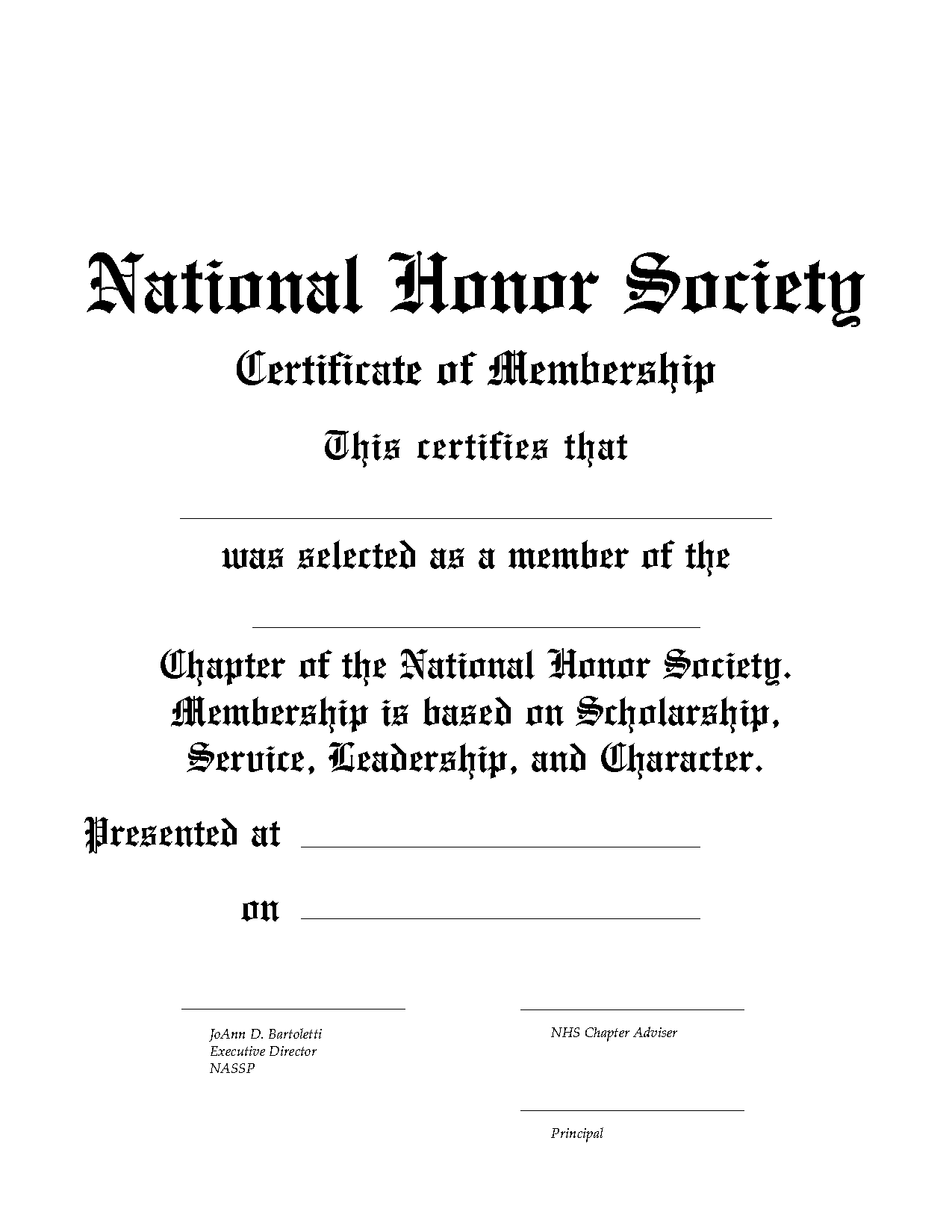 membership certificate word template